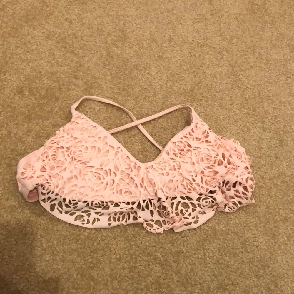 Pink bikini top